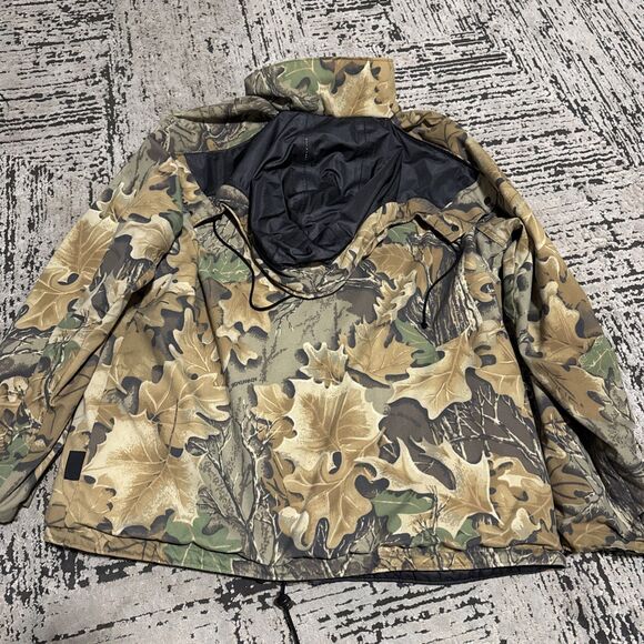 10X Gore Tex Rainwear Coat Jacket Large Mens Vintage Advantage Camo Saddle Cloth - Picture 11 of 14